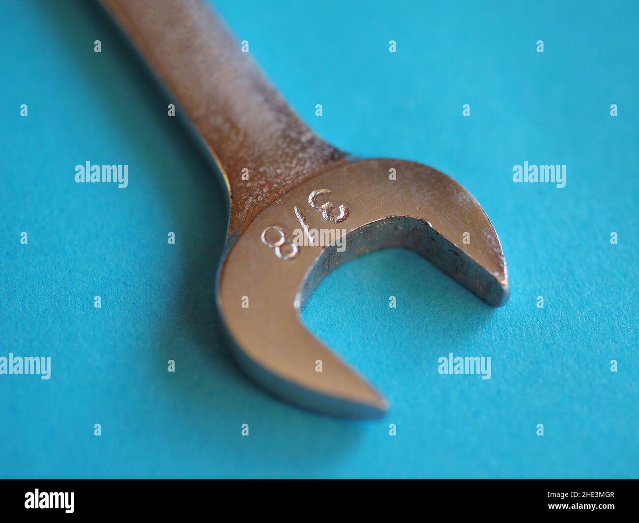 wrench aka spanner tool used to turn rotary fasteners such as nuts and