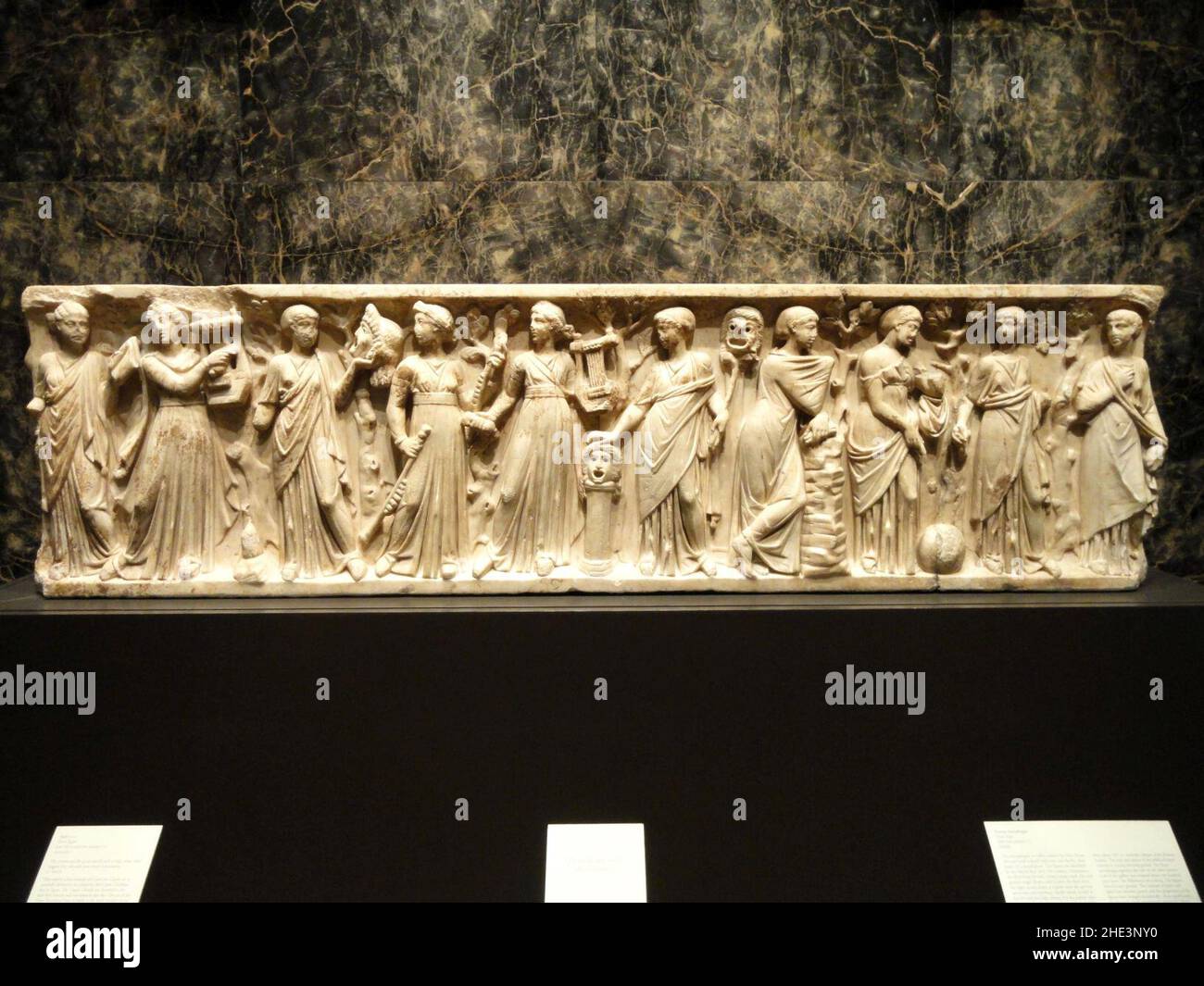 Roman sarcophagus, Italy, mid 2nd century CE Stock Photo