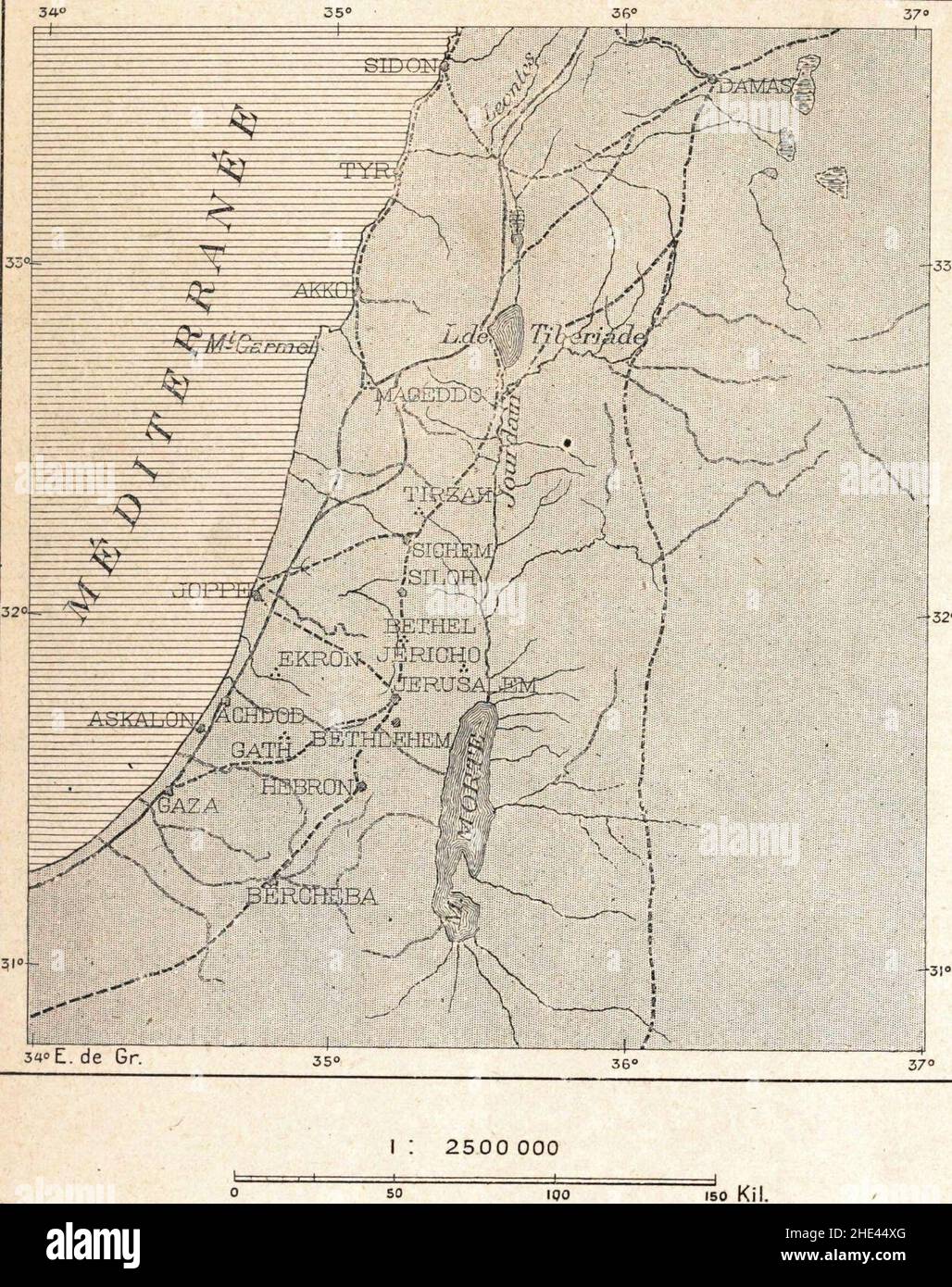 Routes et Villes de la Palestine. 1905-1905 Stock Photo - Alamy