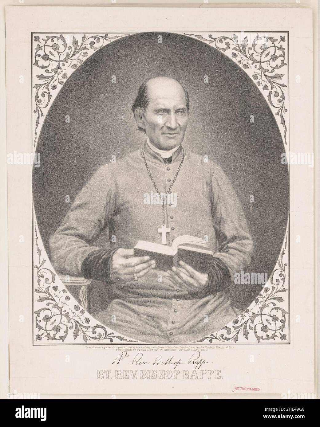 Father Rapp Image Rt. Rev. Bishop Rappe Stock Photo - Alamy