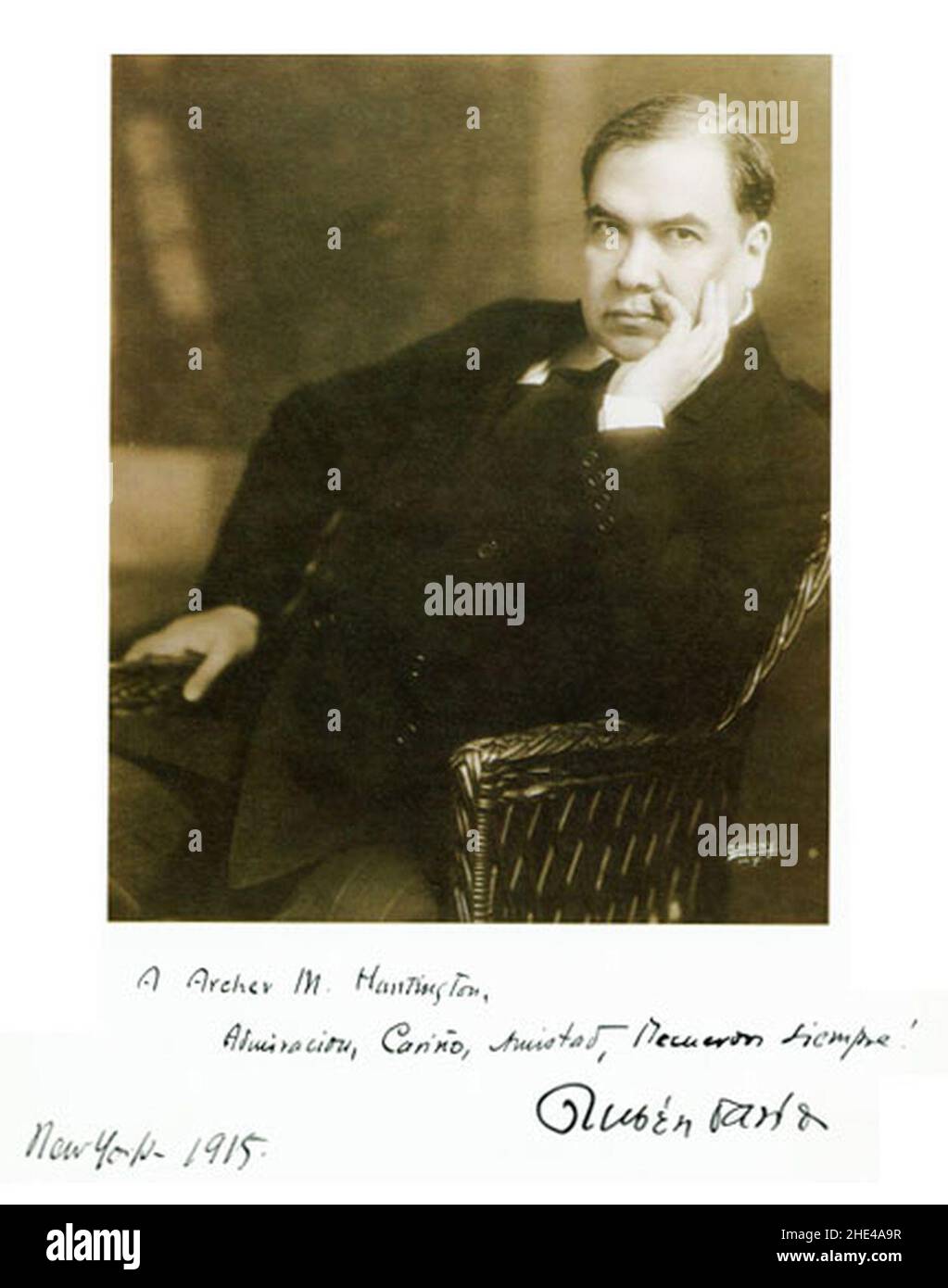 Ruben Dario (1915). Stock Photo