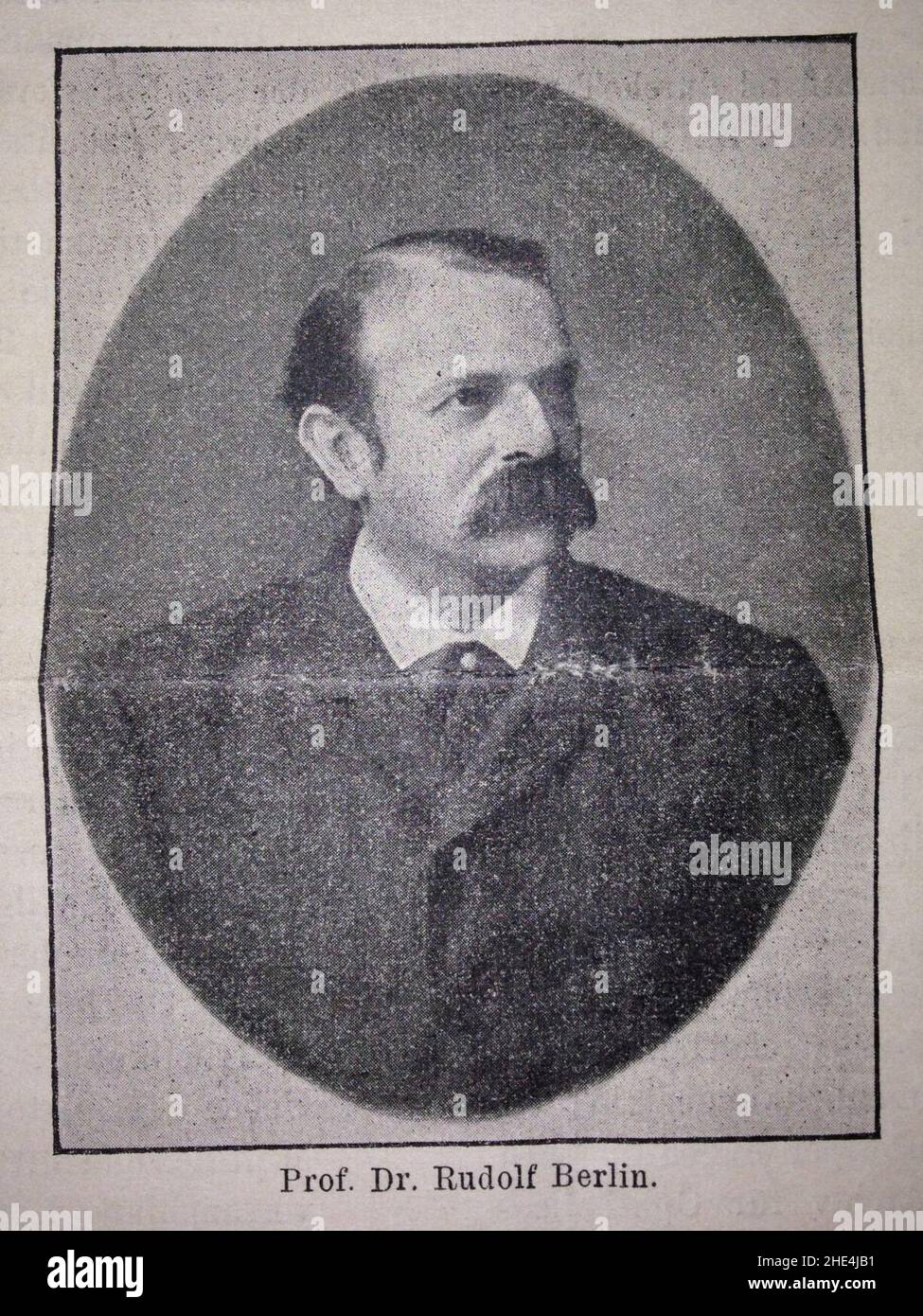 Rudolf August Johann Ludwig Wilhelm Berlin - Portraitbild. Stock Photo
