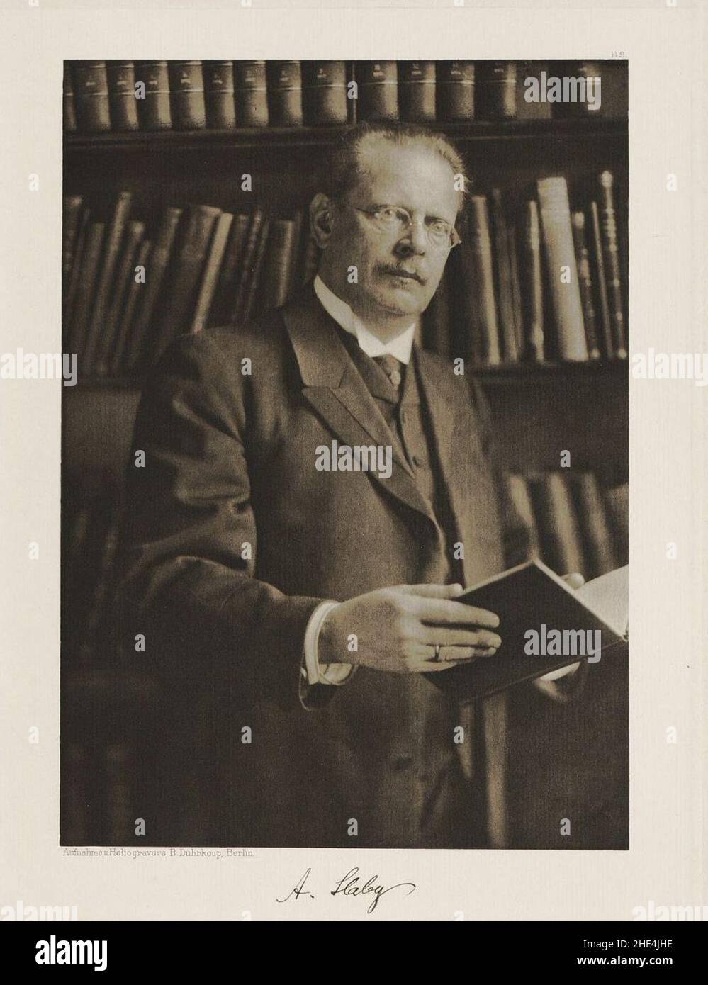 Rudolf Dührkoop Adolf Slaby (1907 Stock Photo Alamy
