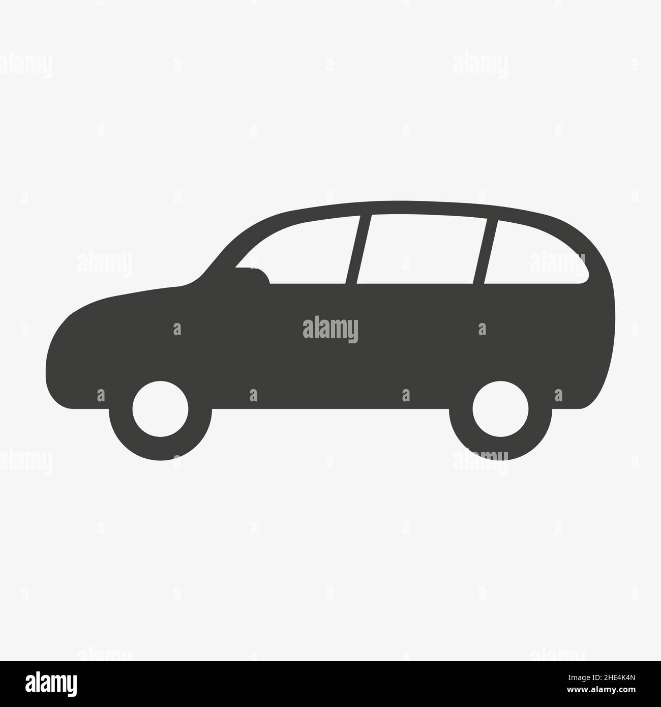 SUV car vector icon isolated on white background Stock Vector Image ...