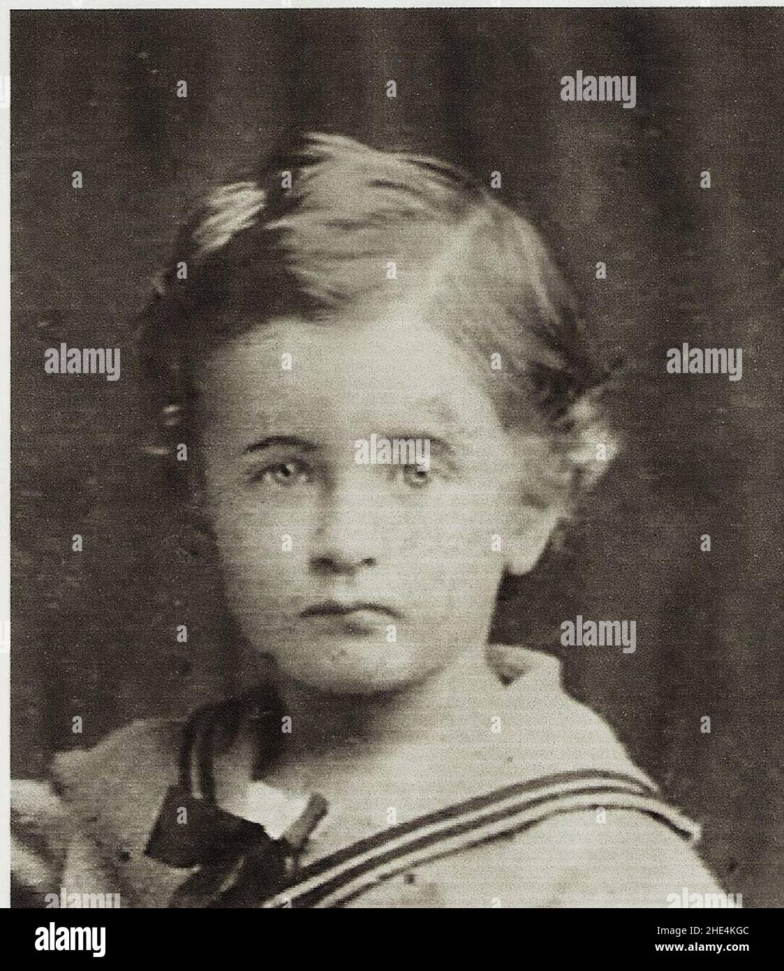 Rudolf Lochner 11-jährig. Stock Photo