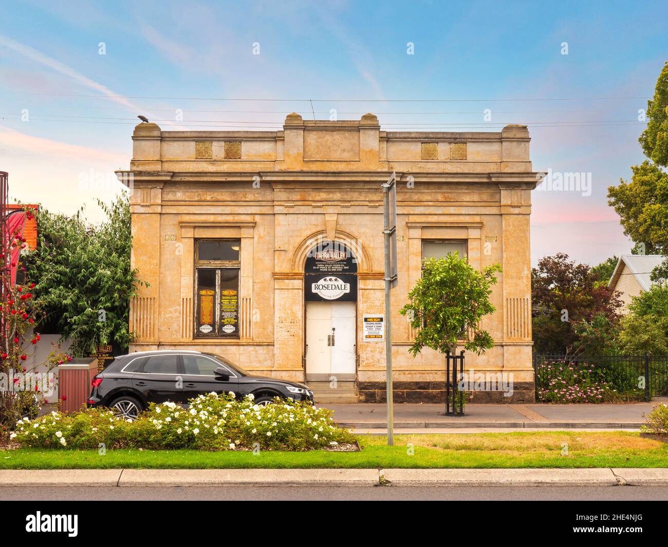 Tarra Valley building in Rosedale, a regional town east of Melbourne. Rosedale, Gippsland, Victoria, Australia Stock Photo