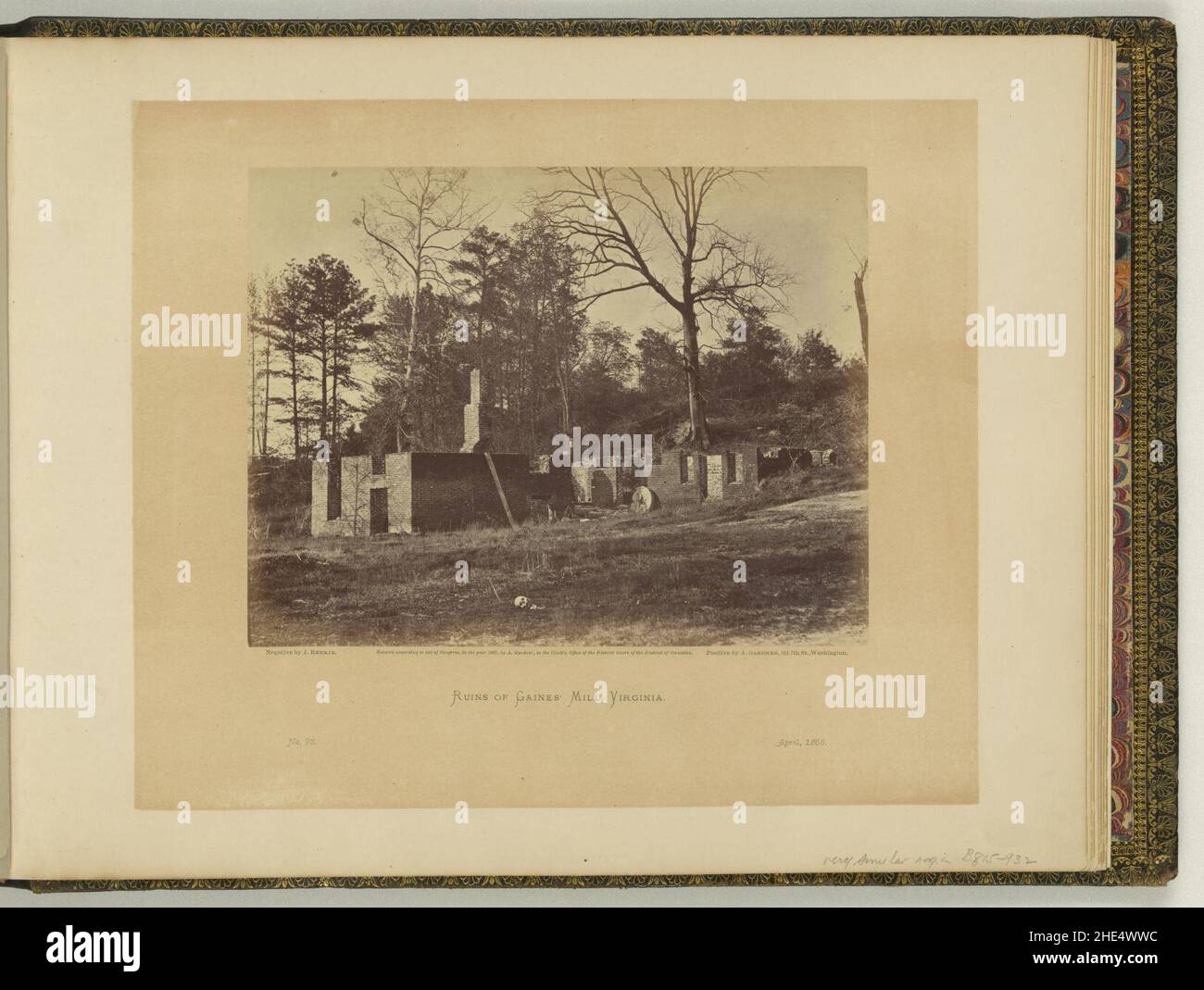 Ruins of Gaines' Mill, Virginia negative by J. Reekie, positive by A