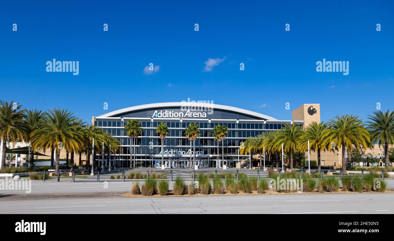 Orlando, FL - December 30, 2021: The Addition Financial Arena on the ...