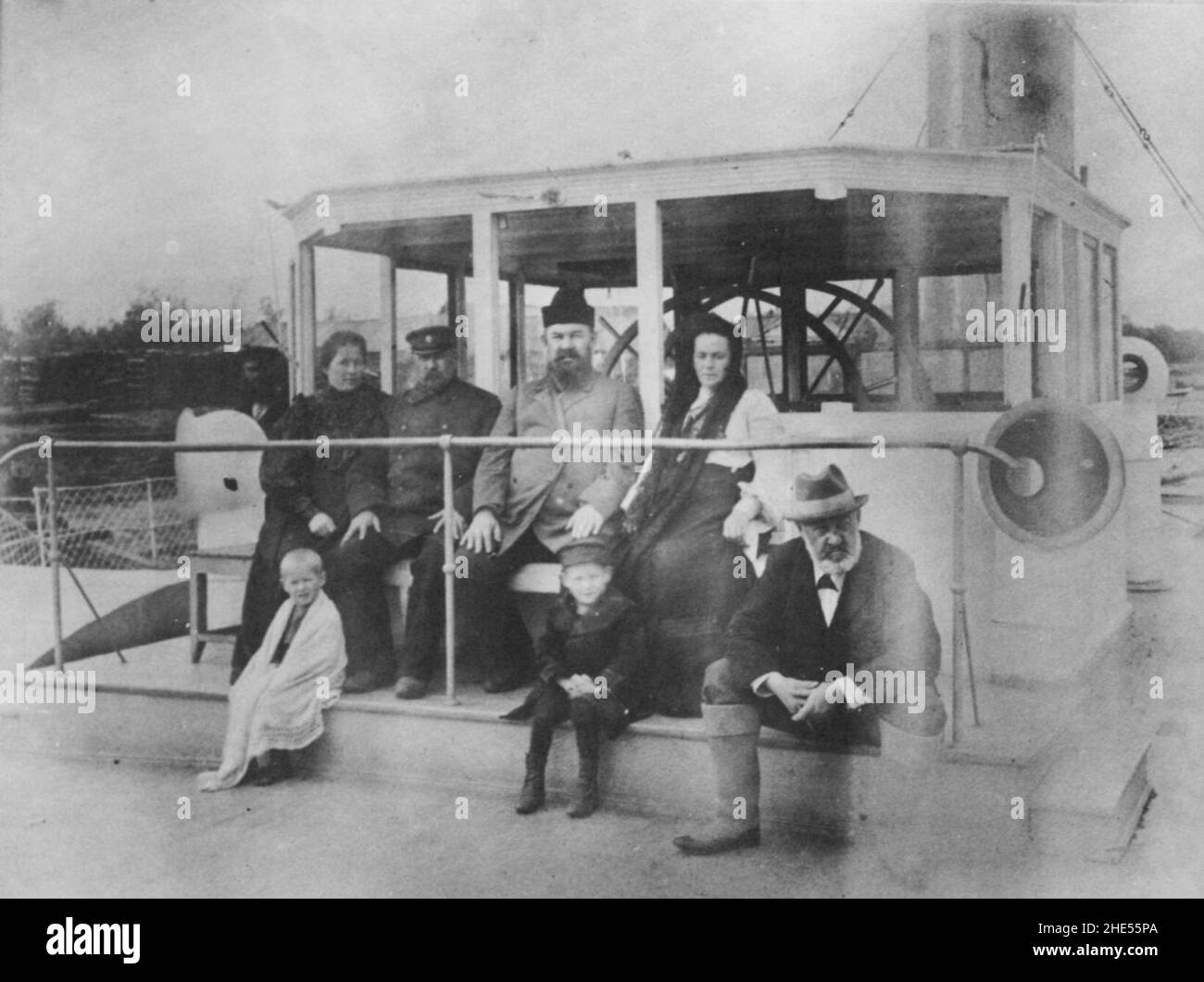 Russischer Photograph Die Flüsse waren die einzigen nutzbaren Verkehrs und Transportwege in