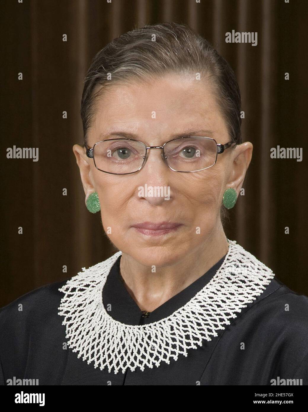 Ruth Bader Ginsburg, official SCOTUS portrait, crop. Stock Photo