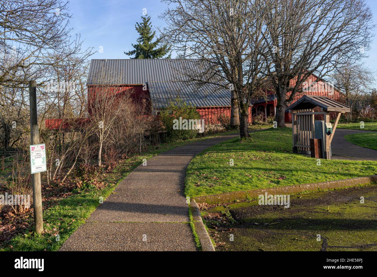 Champoeg historical state park Oregon Stock Photo - Alamy
