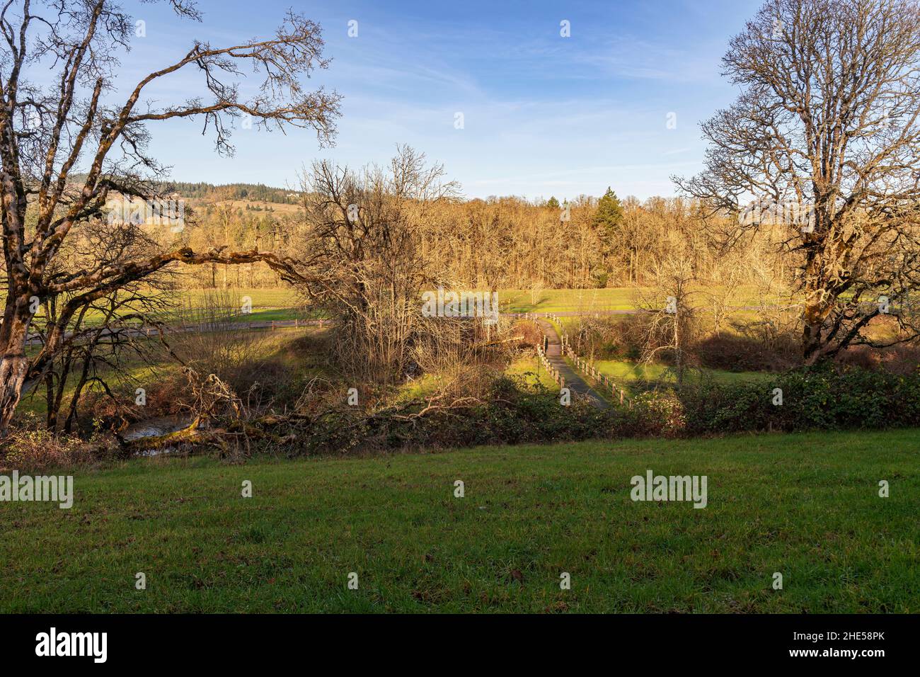Champoeg historical state park Oregon Stock Photo - Alamy