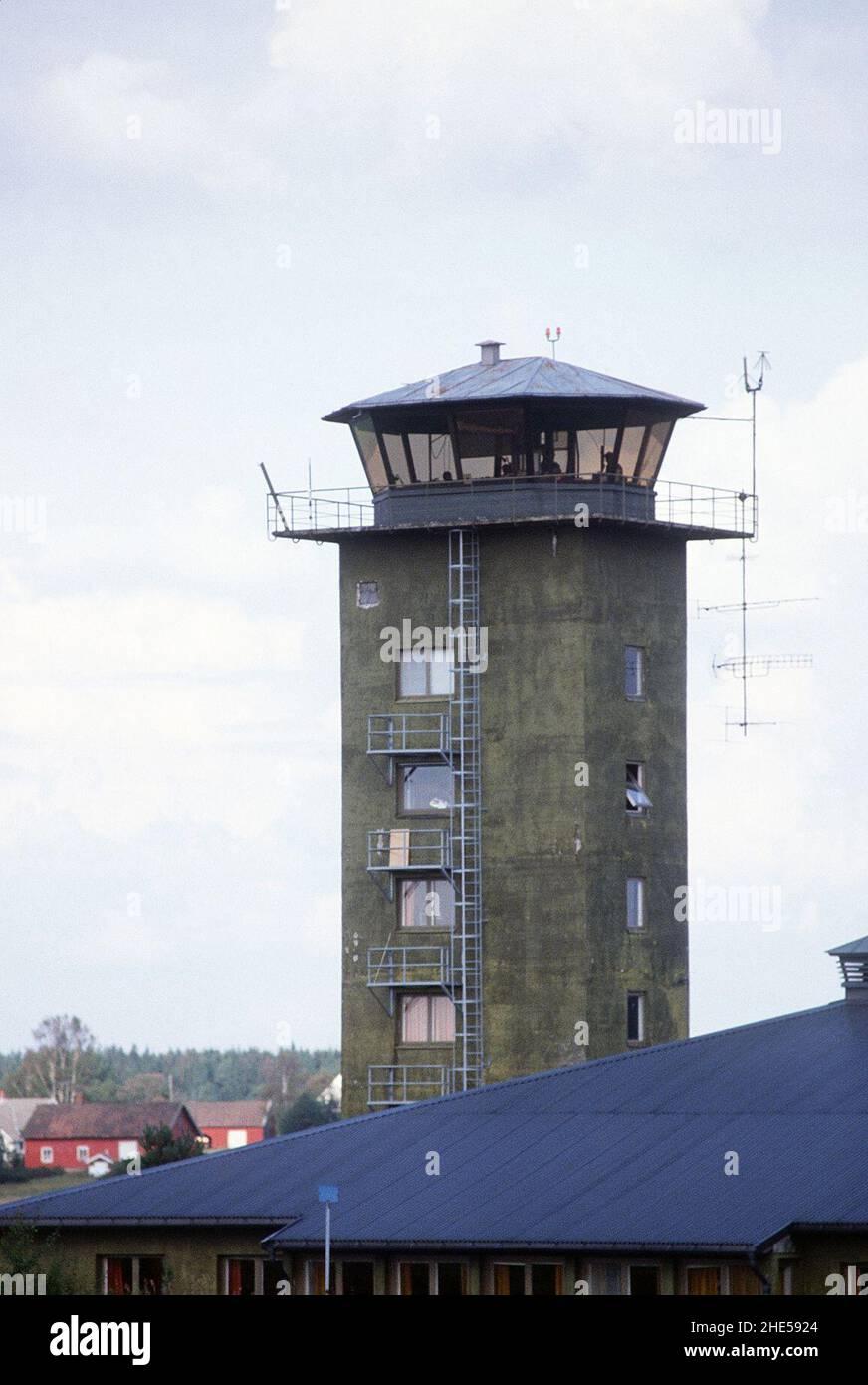 Rygge Air Station control tower Stock Photo - Alamy