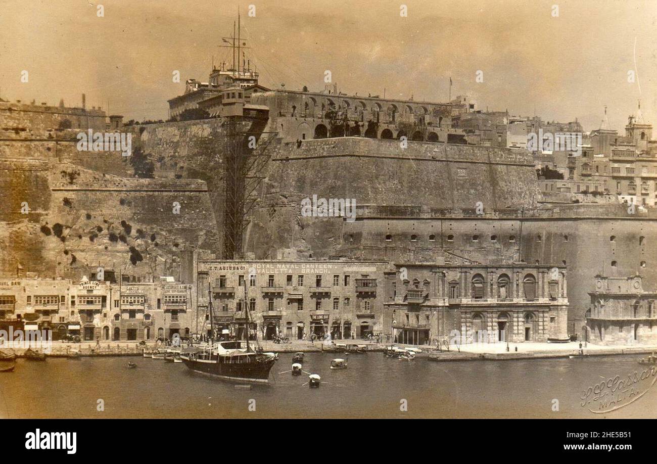S.L.Cassar, Valletta Royal Navy Naval Canteen Stock Photo Alamy