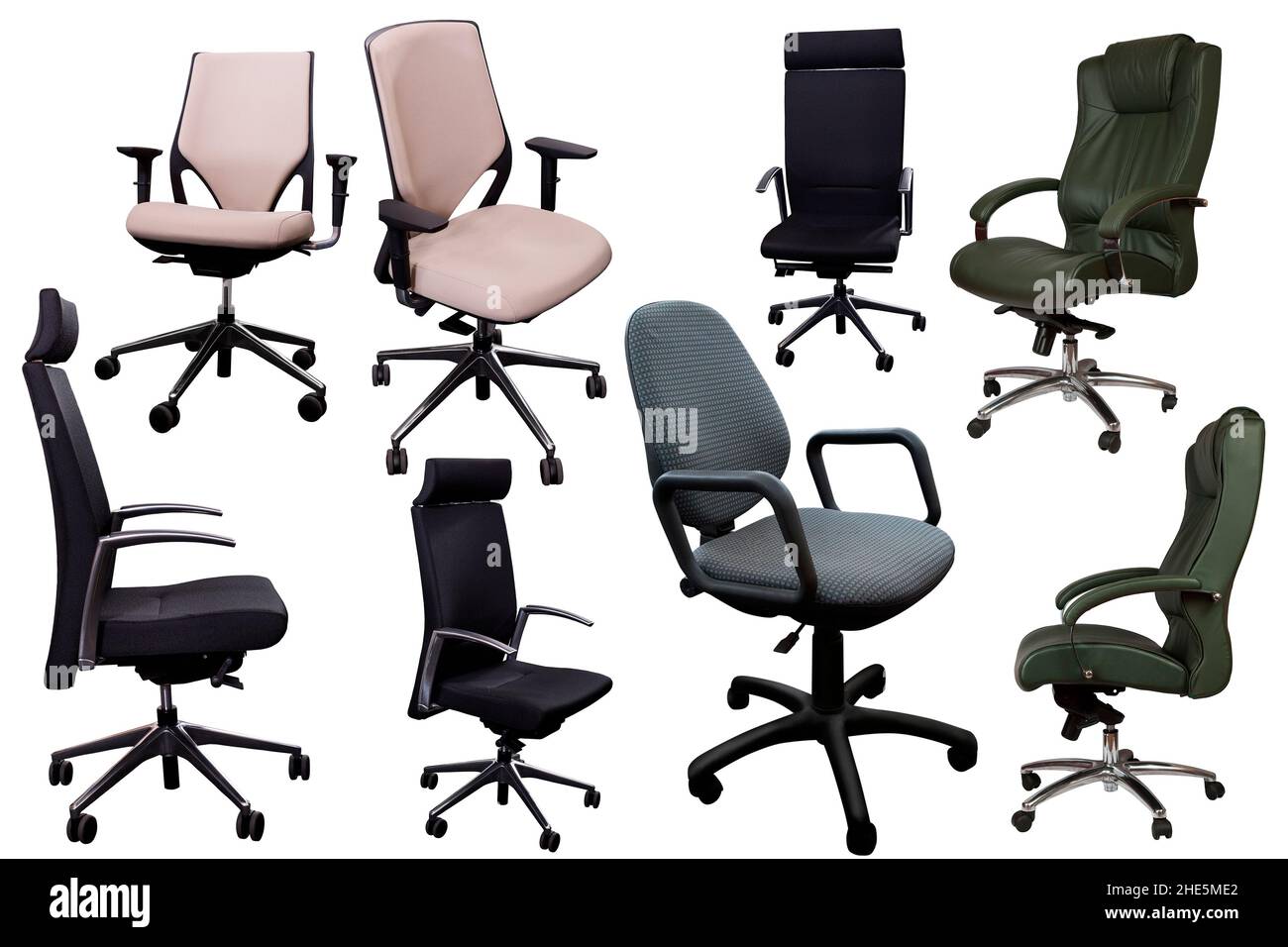 Set of office chairs Stock Photo Alamy
