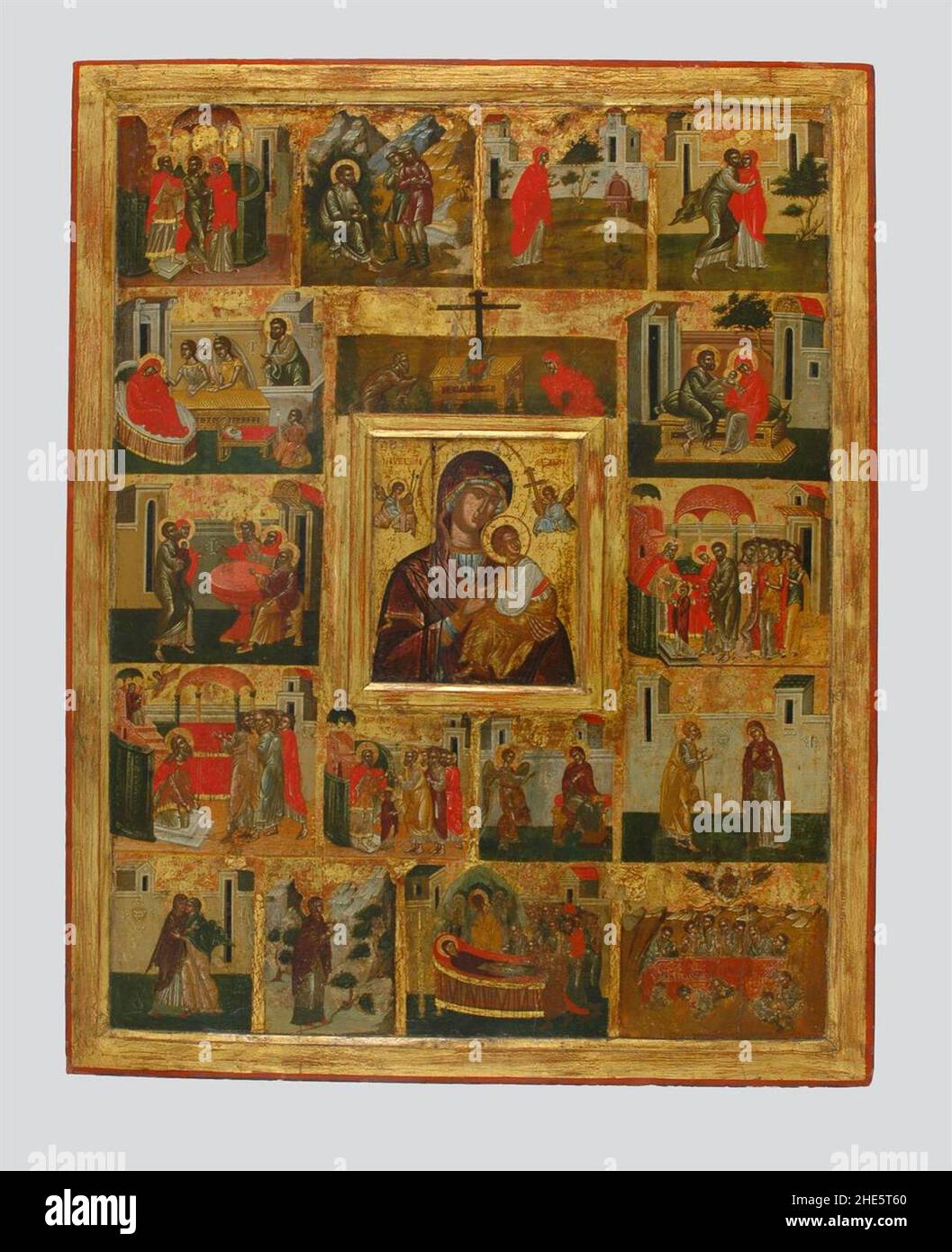 Saint Anna and scenes from the Life of the Virgin Stock Photo - Alamy