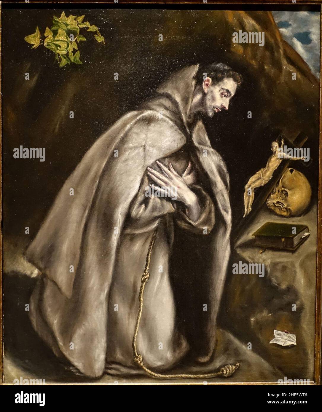 Saint Francis Kneeling in Meditation, by El Greco, Spanish, c. 1605 ...