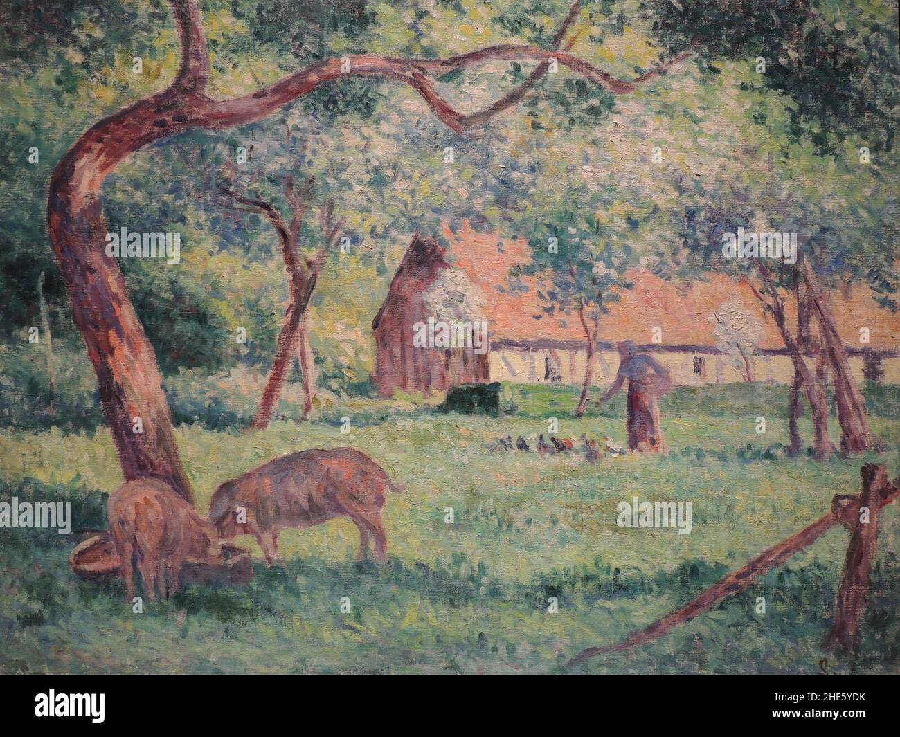 Saint LaurentenCaux, la cour normande (Luce Stock Photo Alamy