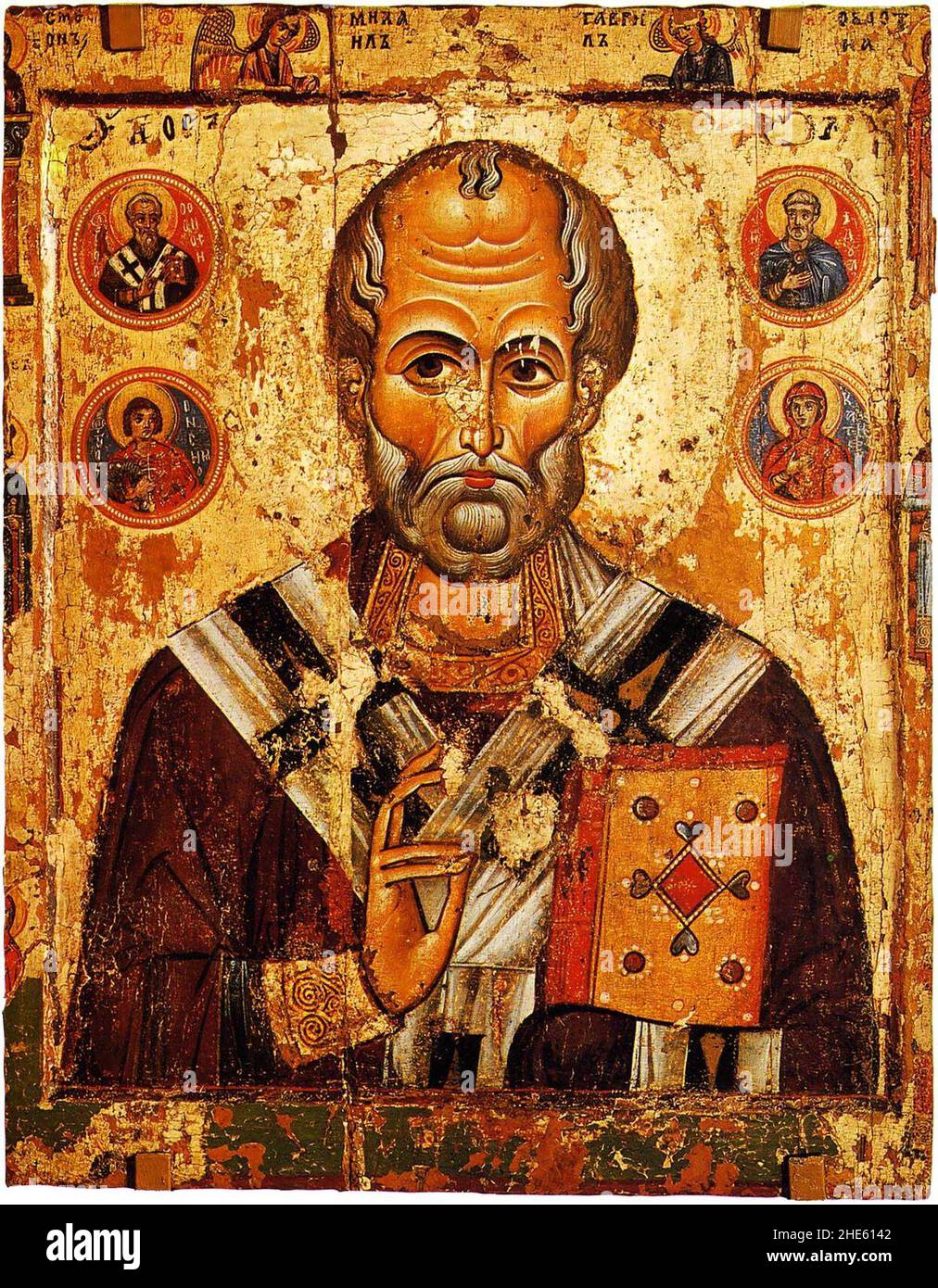 Saint Nikolas XIII c. Stock Photo