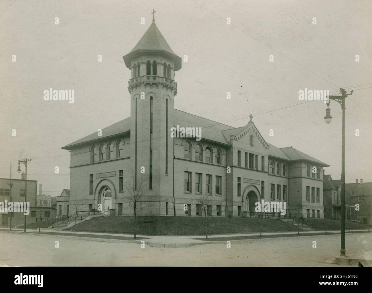 Saint Philomena School, Chicago, early 20th century Stock Photo Alamy