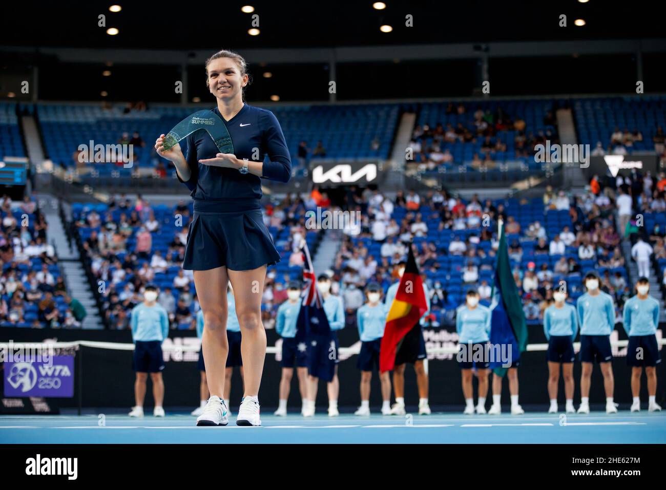 SIMONA HALEP (ROU) wins the 2022 Melbourne Summer Set 1 Women's Singles