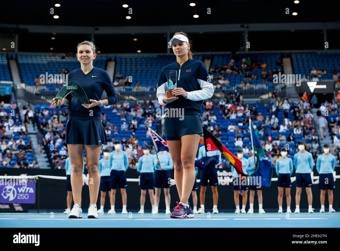 SIMONA HALEP (ROU) wins the 2022 Melbourne Summer Set 1 Women's Singles