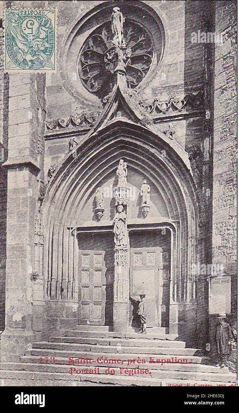 Saint-Côme - église 1. Stock Photo