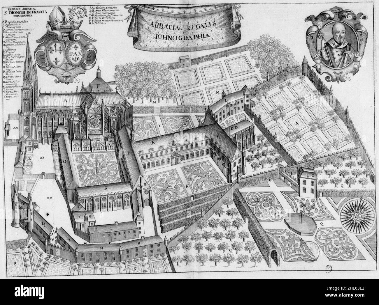 Saint-Denis, la ville et l'abbaye (le cloître roman Stock Photo - Alamy