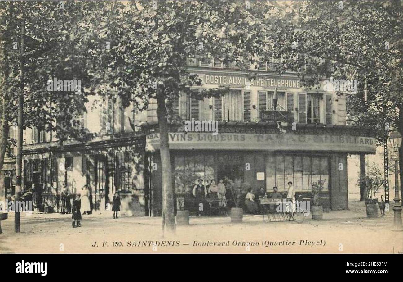 SaintDenis.Boulevard d Ornano.Quartier Pleyel Stock Photo Alamy