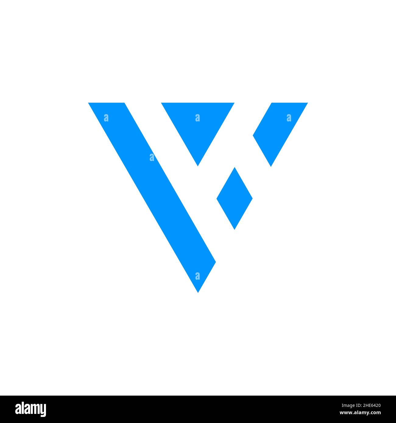 abstract letter K triangle logo design vector. Stock Vector