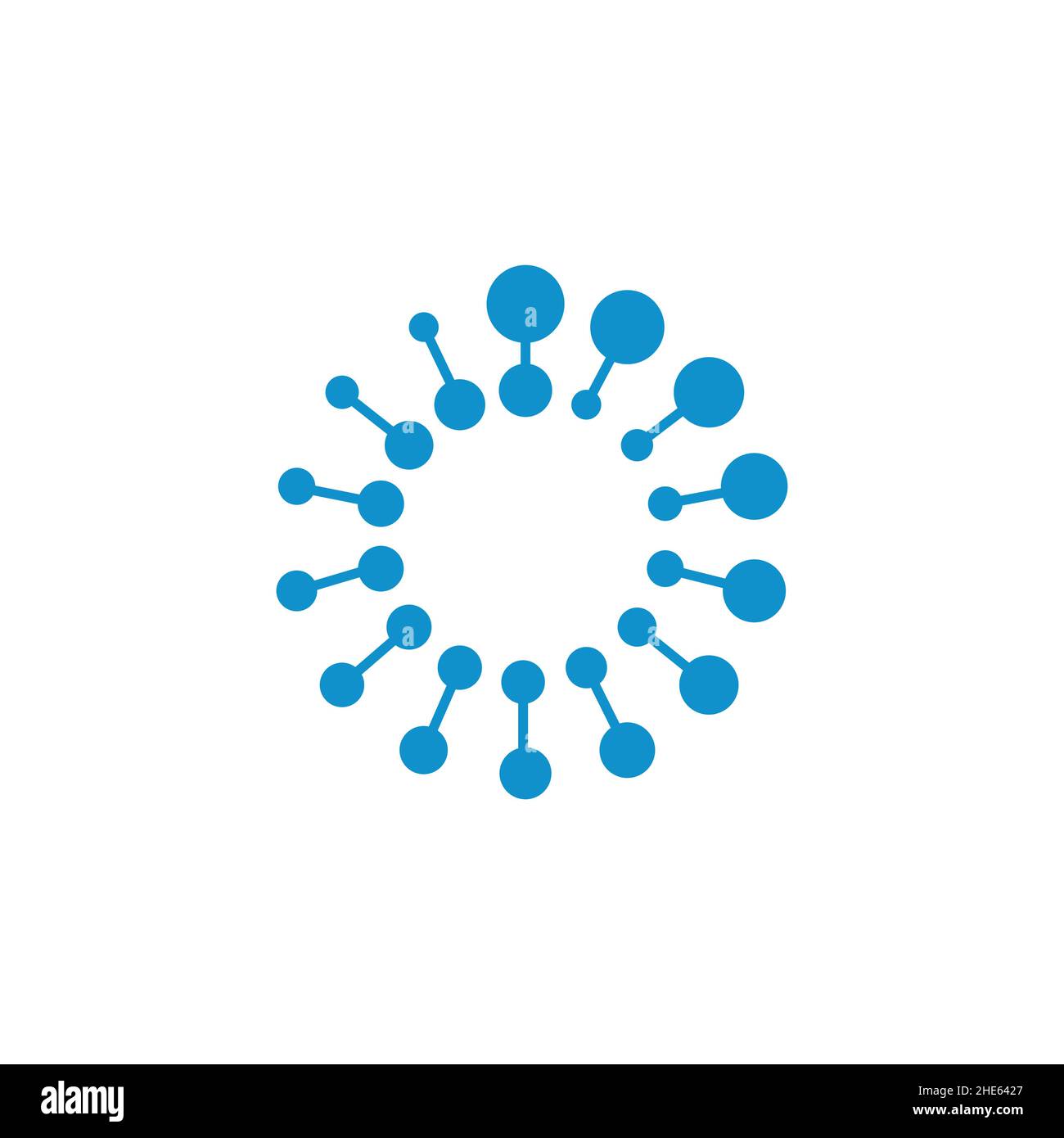 halftone hydrogen technology design vector illustration. Stock Vector