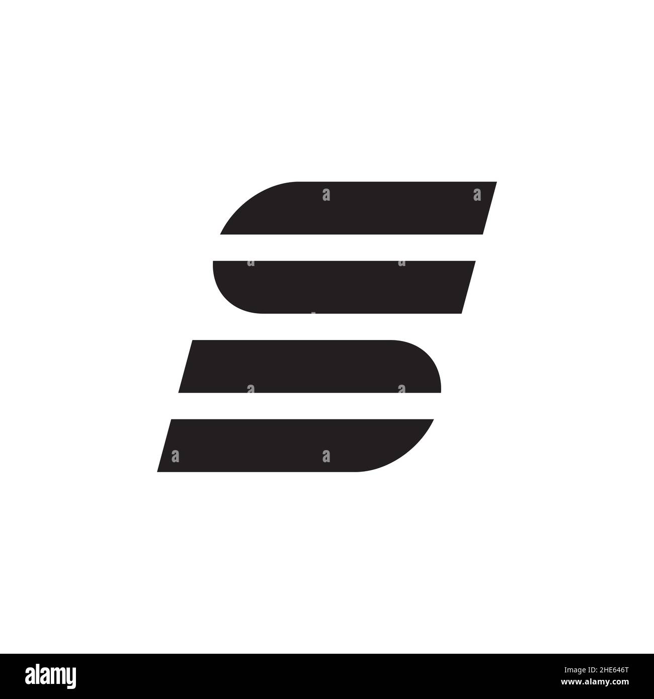 abstract letter S logo design vector. Stock Vector