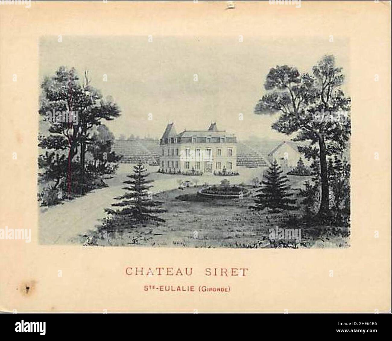 SainteEulalie château Siret Stock Photo Alamy