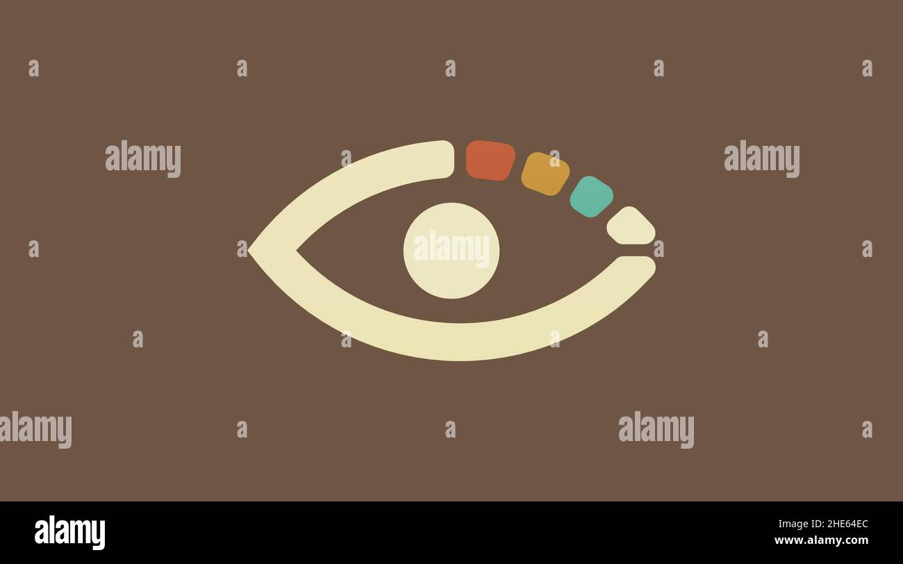 An Eye Logo Design Concept Vector. Focus Eye Vision Design Logo Template Stock Vector