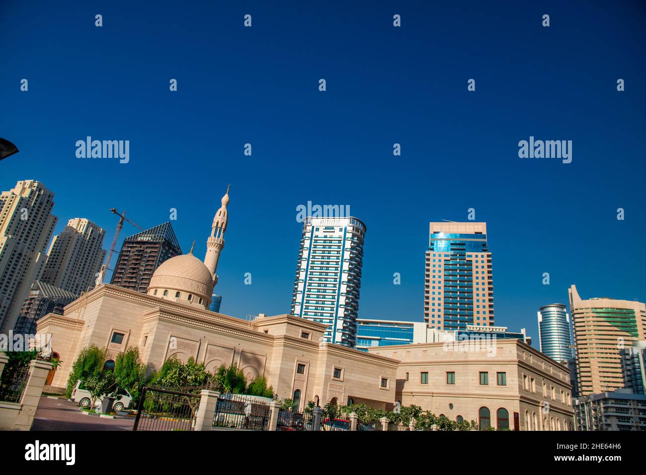 DUBAI, UAE - DECEMBER 5, 2016: Buildings of Dubai Jumeirah Stock Photo