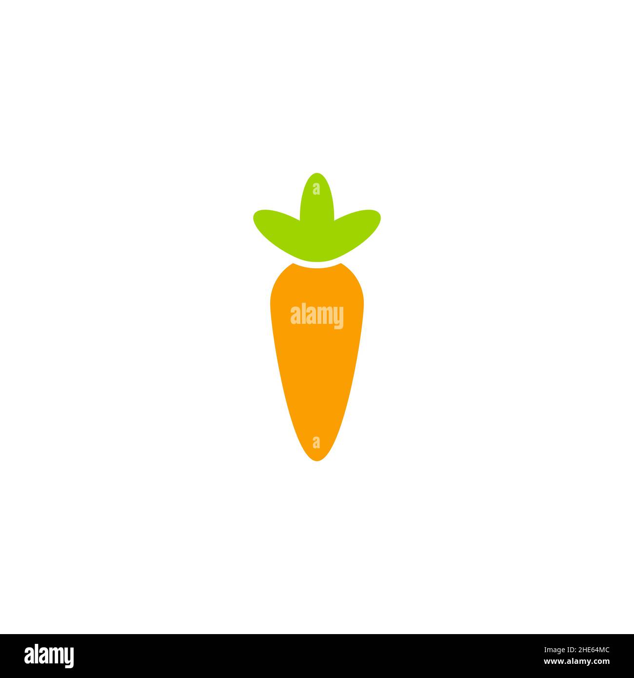 carrot icon design vector isolated on white background. Stock Vector