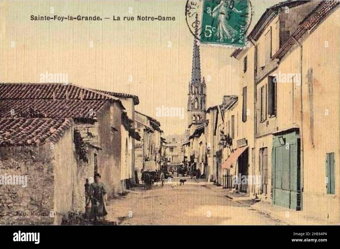 SainteFoylaGrande rue NotreDame 1 Stock Photo Alamy