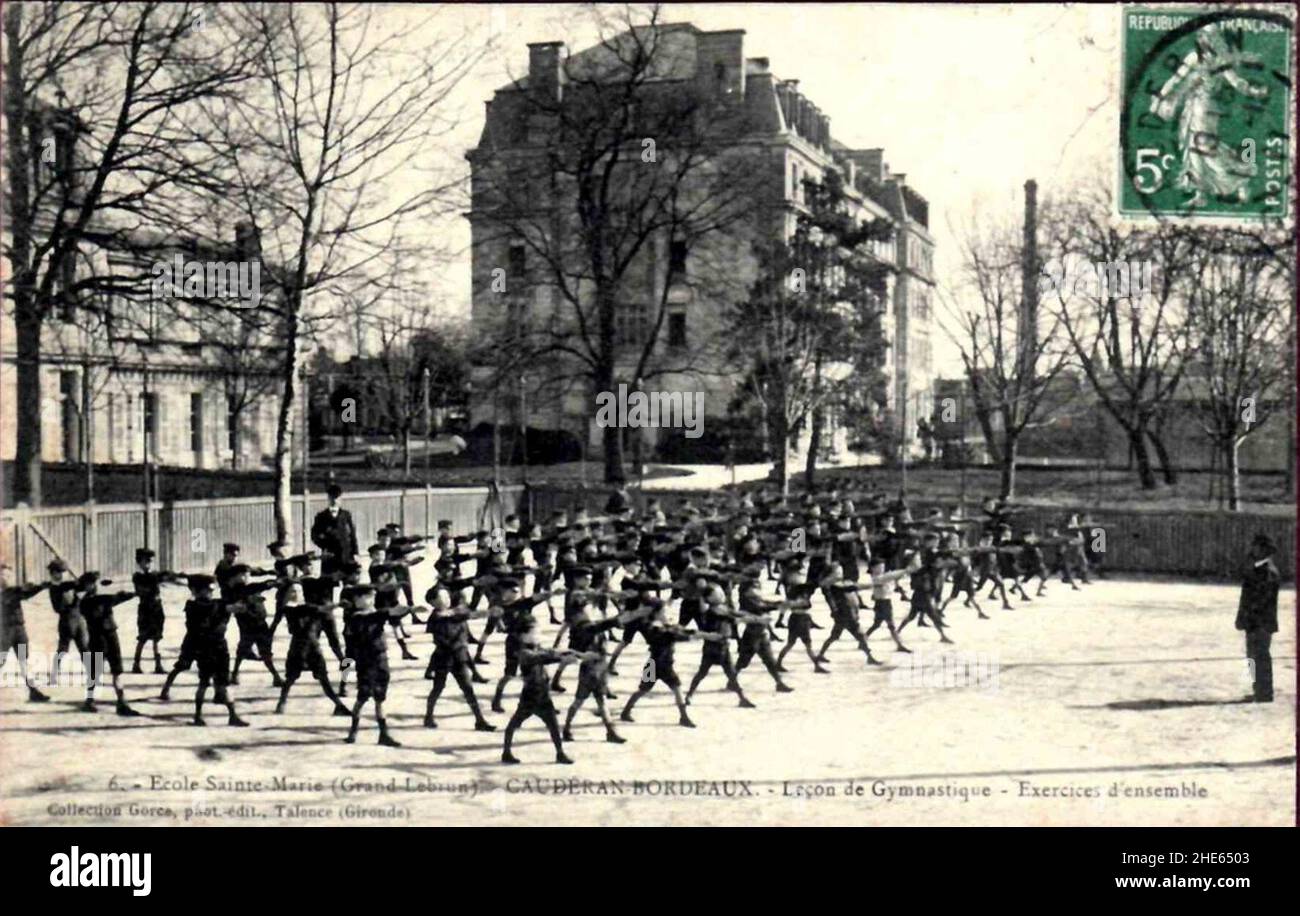 SainteMarie Grand Lebrun 40 Gymnastique Stock Photo Alamy
