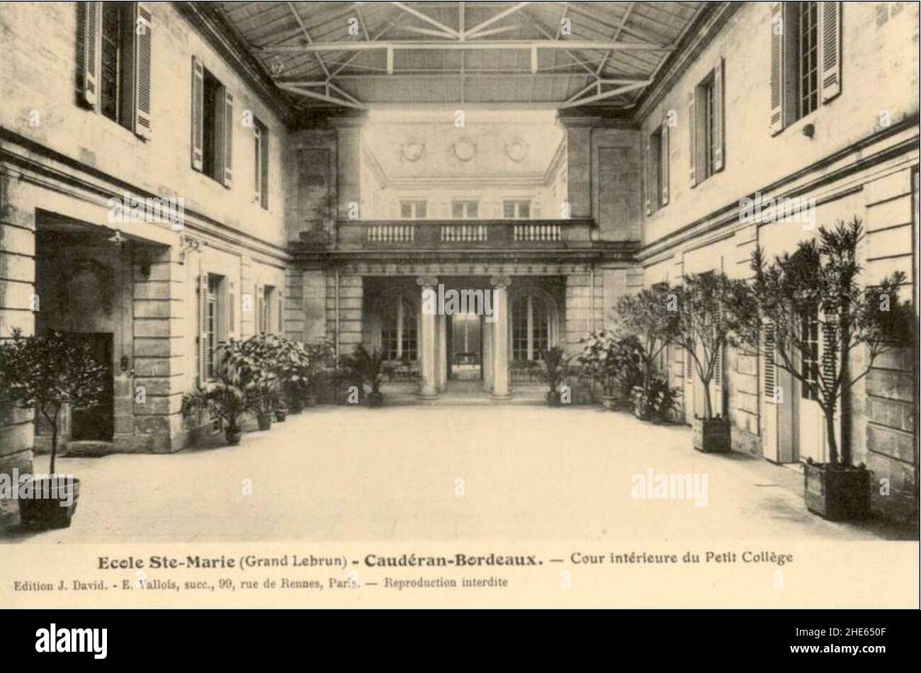 SainteMarie Grand Lebrun 57 Grand Hall Stock Photo Alamy