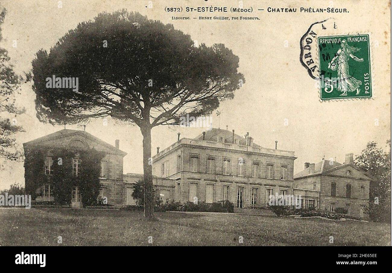Ancienne Carte Postale CPA 33 Saint-Estèphe Château De Ségur, Noir Et Blanc, Début 1900, Très Bon état