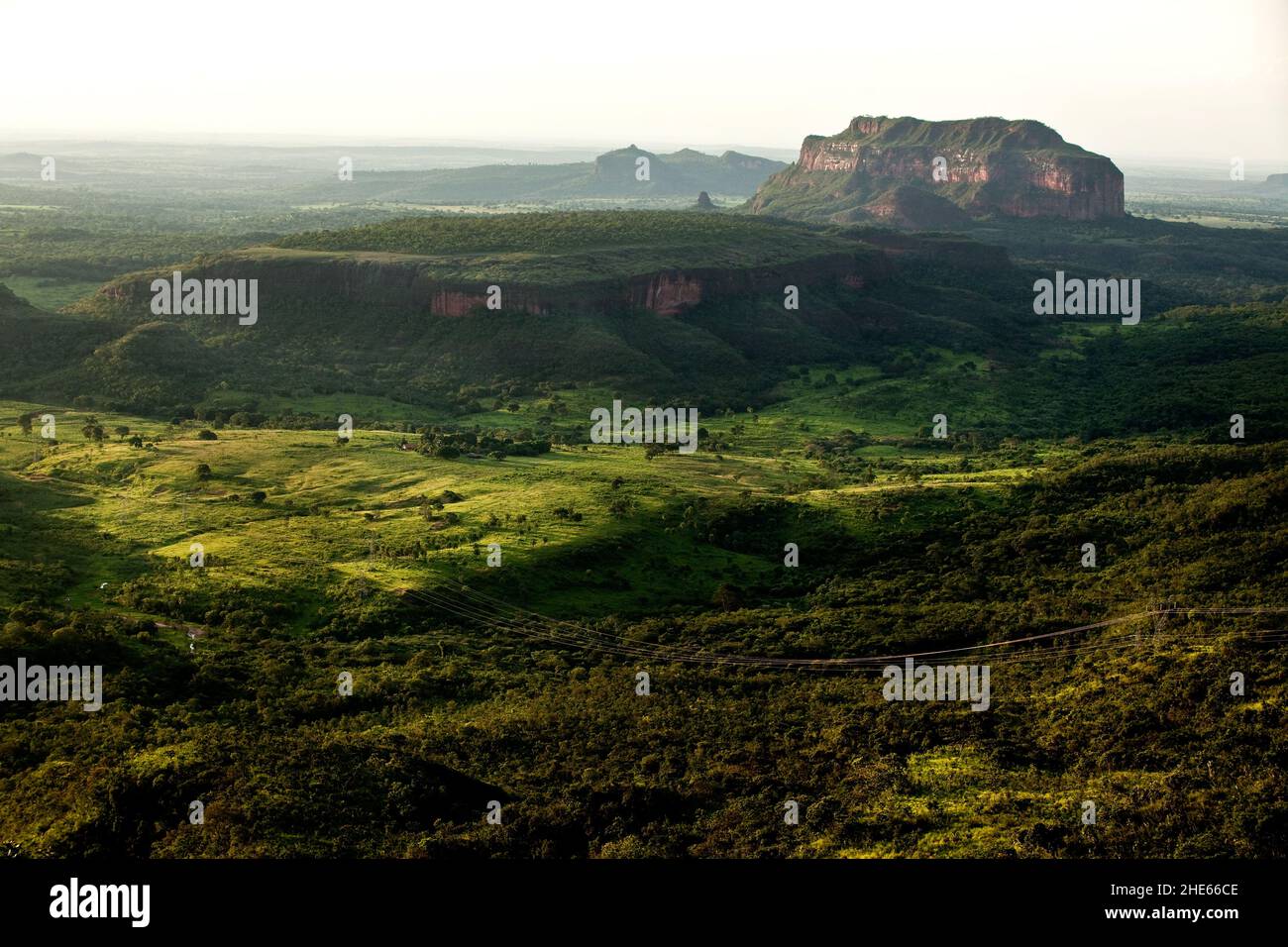 Panoramic in Chapada dos Guimaraes (Plateau of Guimaraes), Mato Grosso, Brazil. High quality photo Stock Photo