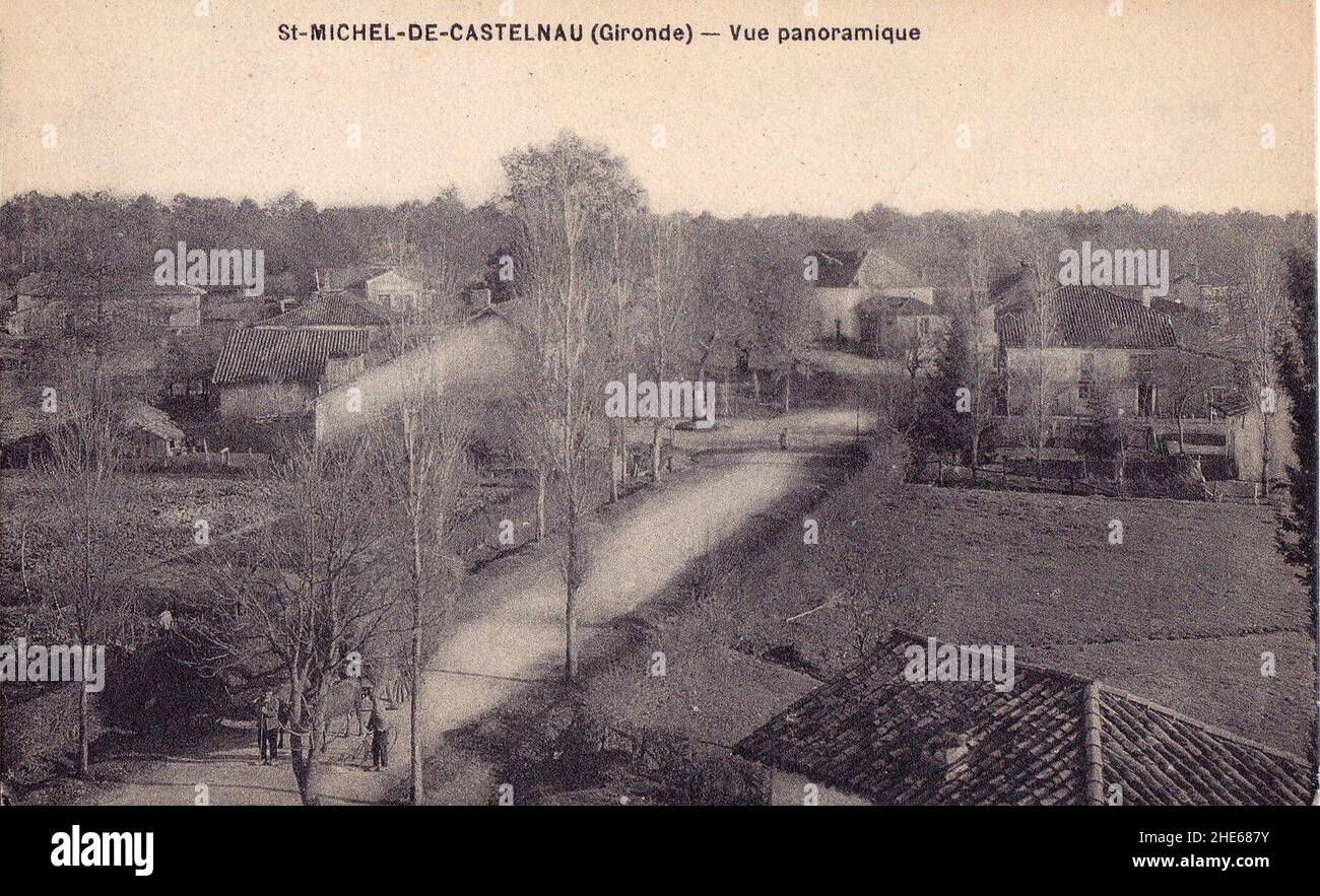 SaintMicheldeCastelnau vue générale 1 Stock Photo Alamy