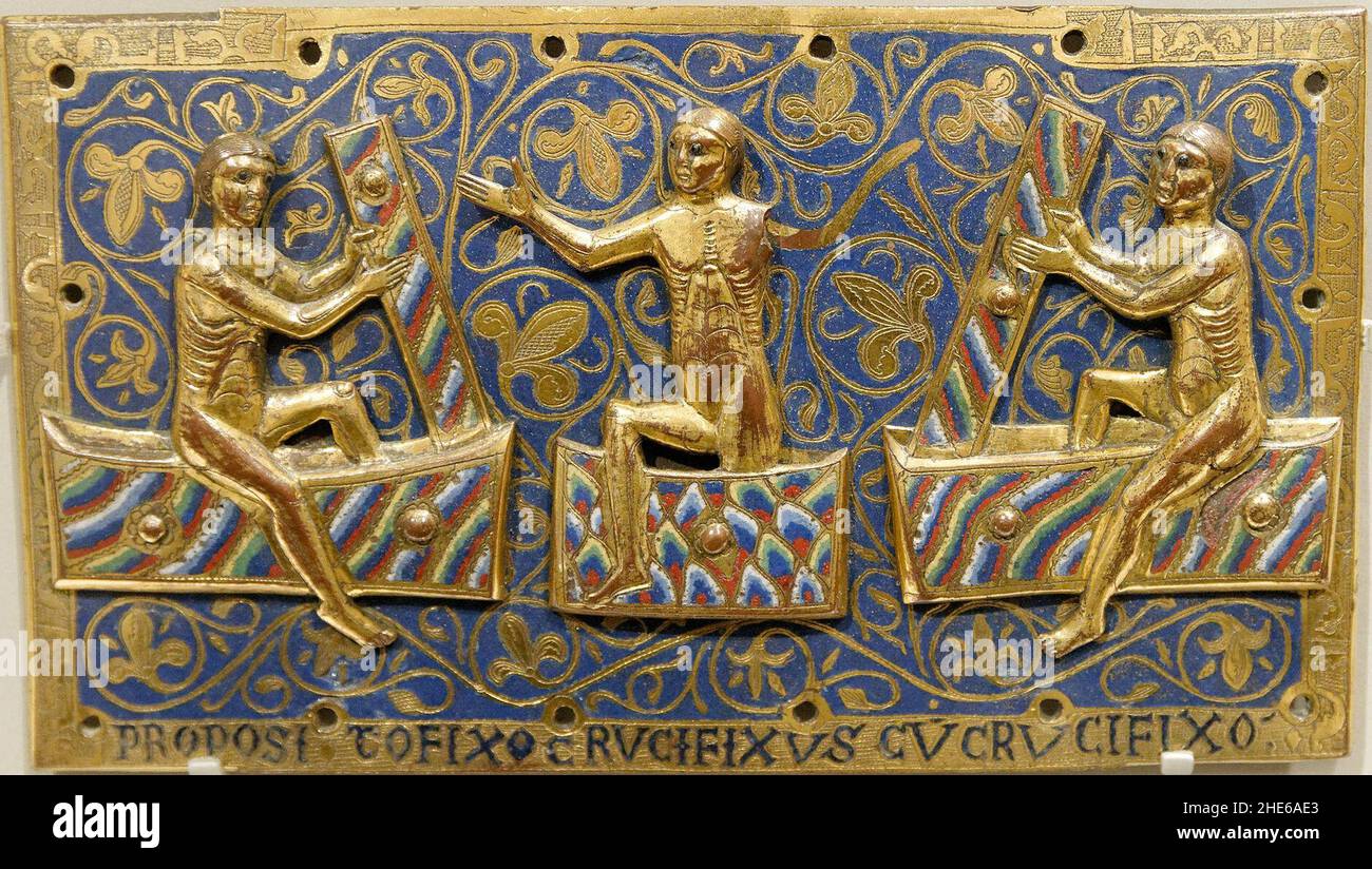 Sants Rizzing Saints Rising from Dead, Limoges Artwork, circa 1250 (46811806122 Stock ...