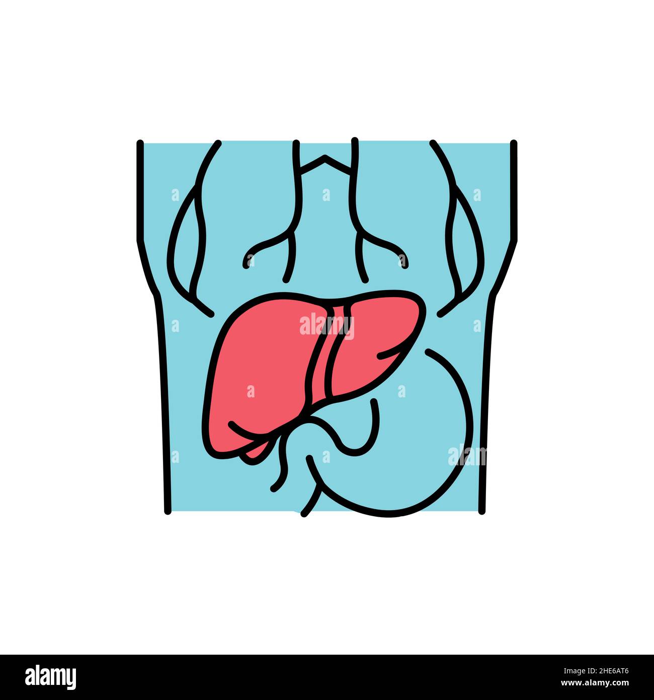 Mri body color line icon. Human diseases Stock Vector Image & Art - Alamy