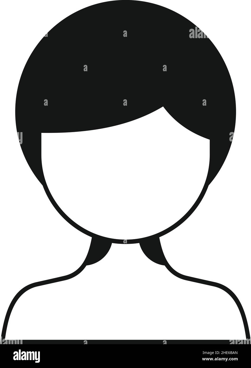 Woman tonsillitis icon simple vector. Mouth anatomy. Tonsil bacterial