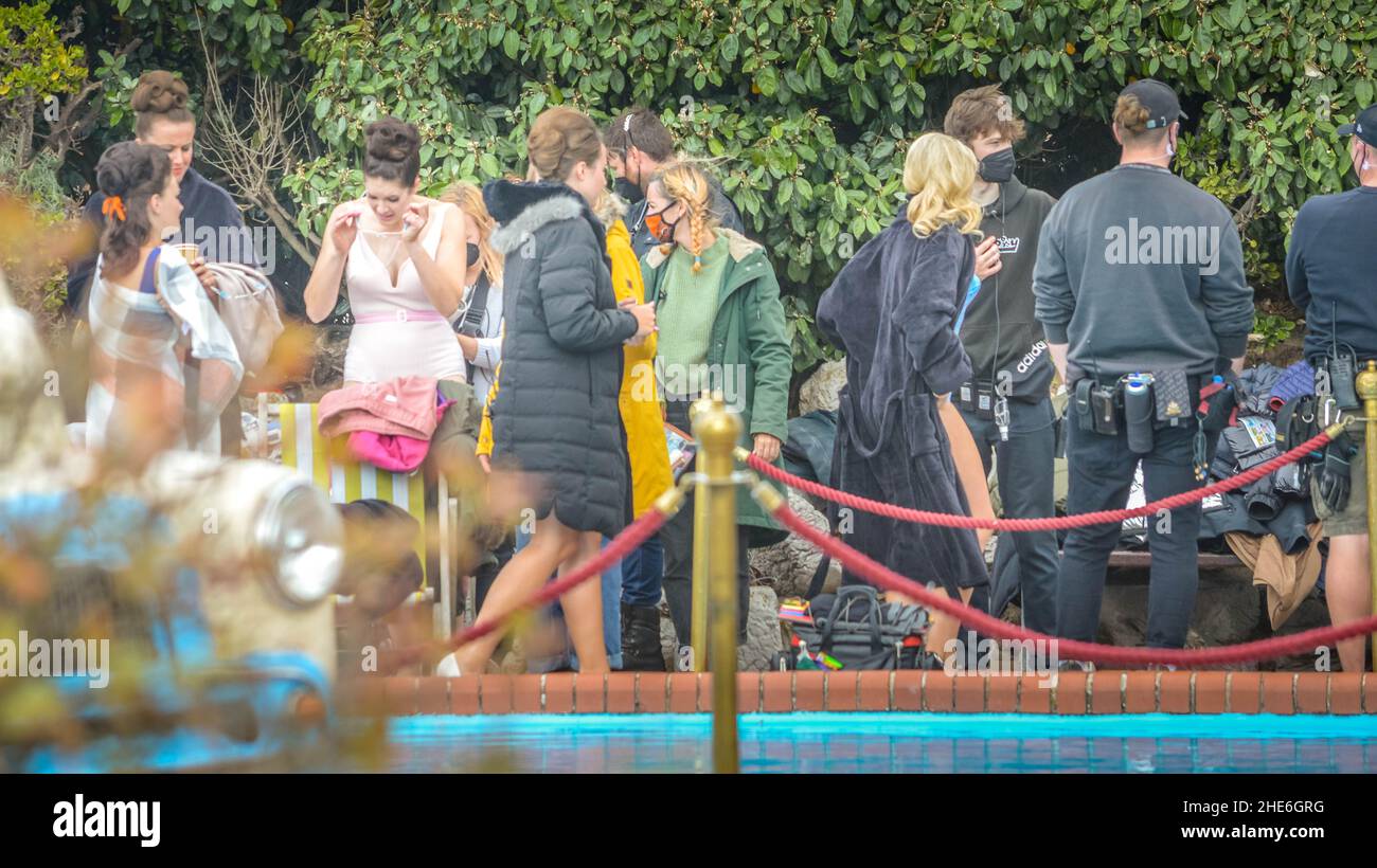 Filming the Sky TV show based on the book Funny Girl Stock Photo