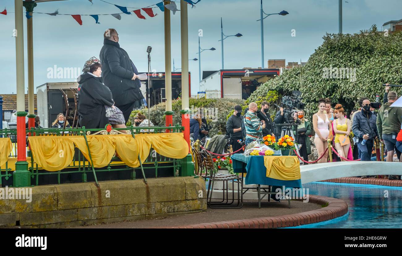 Filming the Sky TV show based on the book Funny Girl Stock Photo