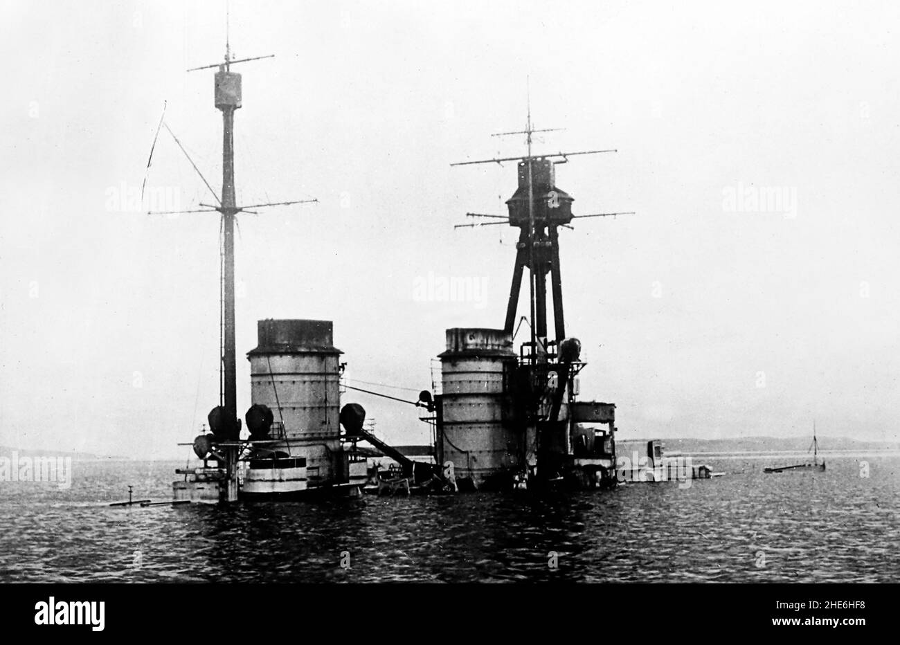 SMS Hindenburg, Scapa Flow, 21st June 1919 Stock Photo