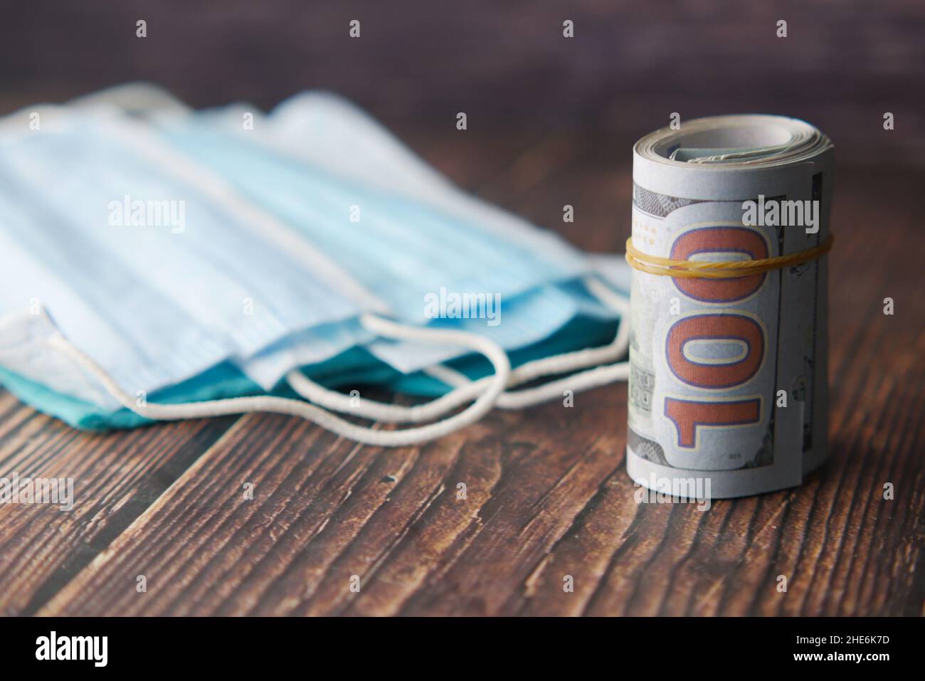 the concept of cost of surgical face mask Stock Photo Alamy