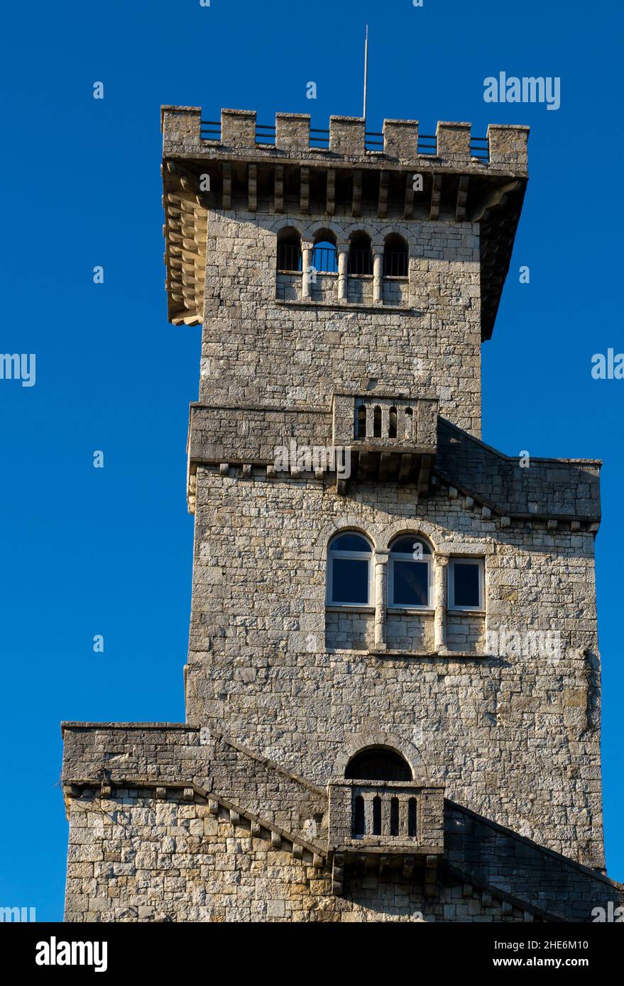 Lookout Tower on the mountain Big Ahun in Sochi, Krasnodar region, Russia Stock Photo